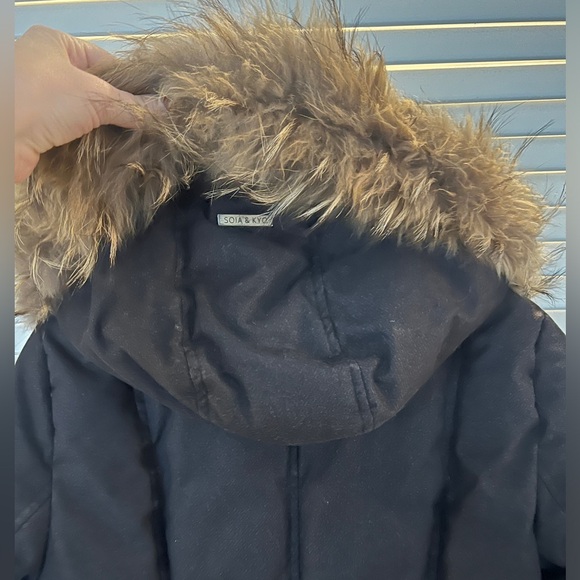 SOIA & KYO Fox Fur Hooded Two-Layer Down Parka - Picture 9 of 16